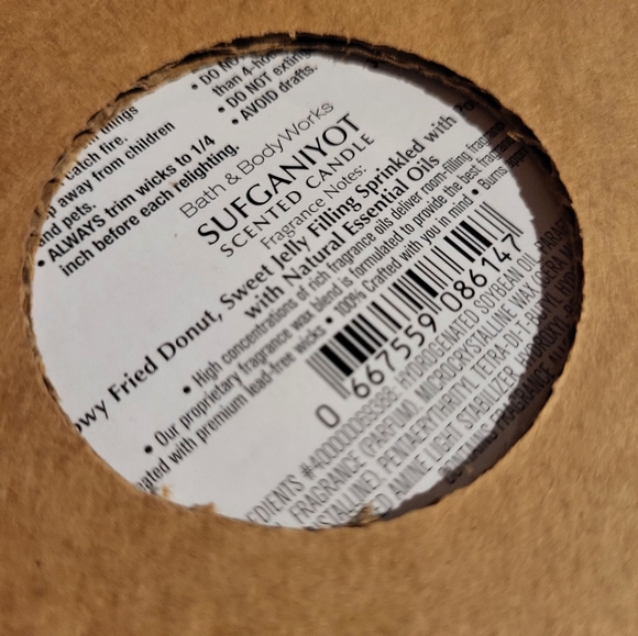 Happy Hanukkah 3-wick candle - Picture 2 of 2